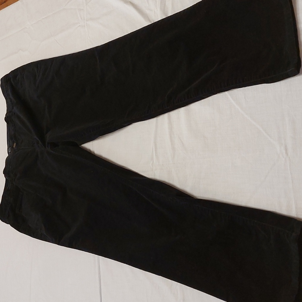 Vintage Chaps Fine Wale Black Corduroy Jeans EUC 20W - Picture 4 of 11